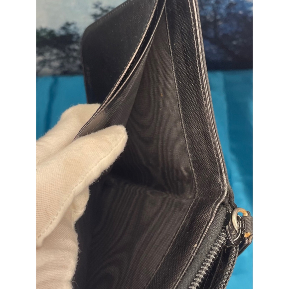 Women's Prada Black Wallet Leather and Nylon VGUC - Picture 7 of 15